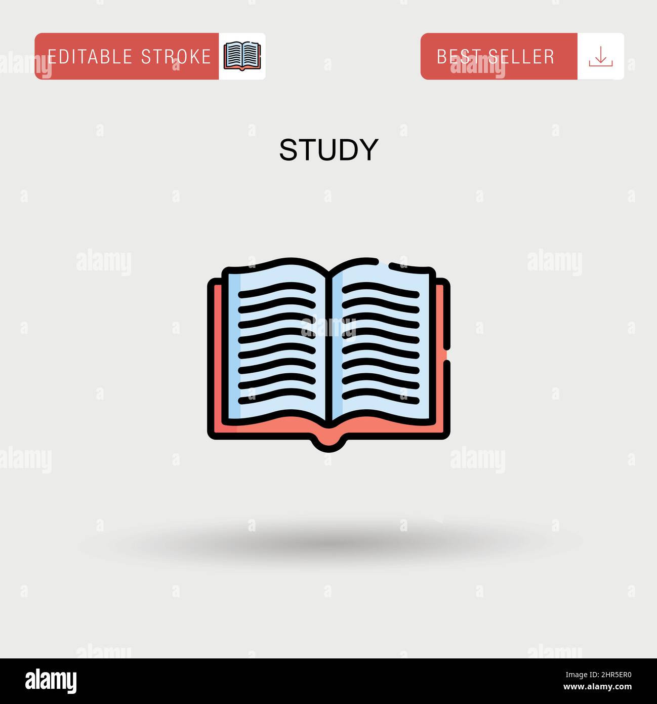 Study Simple vector icon Stock Vector Image & Art - Alamy