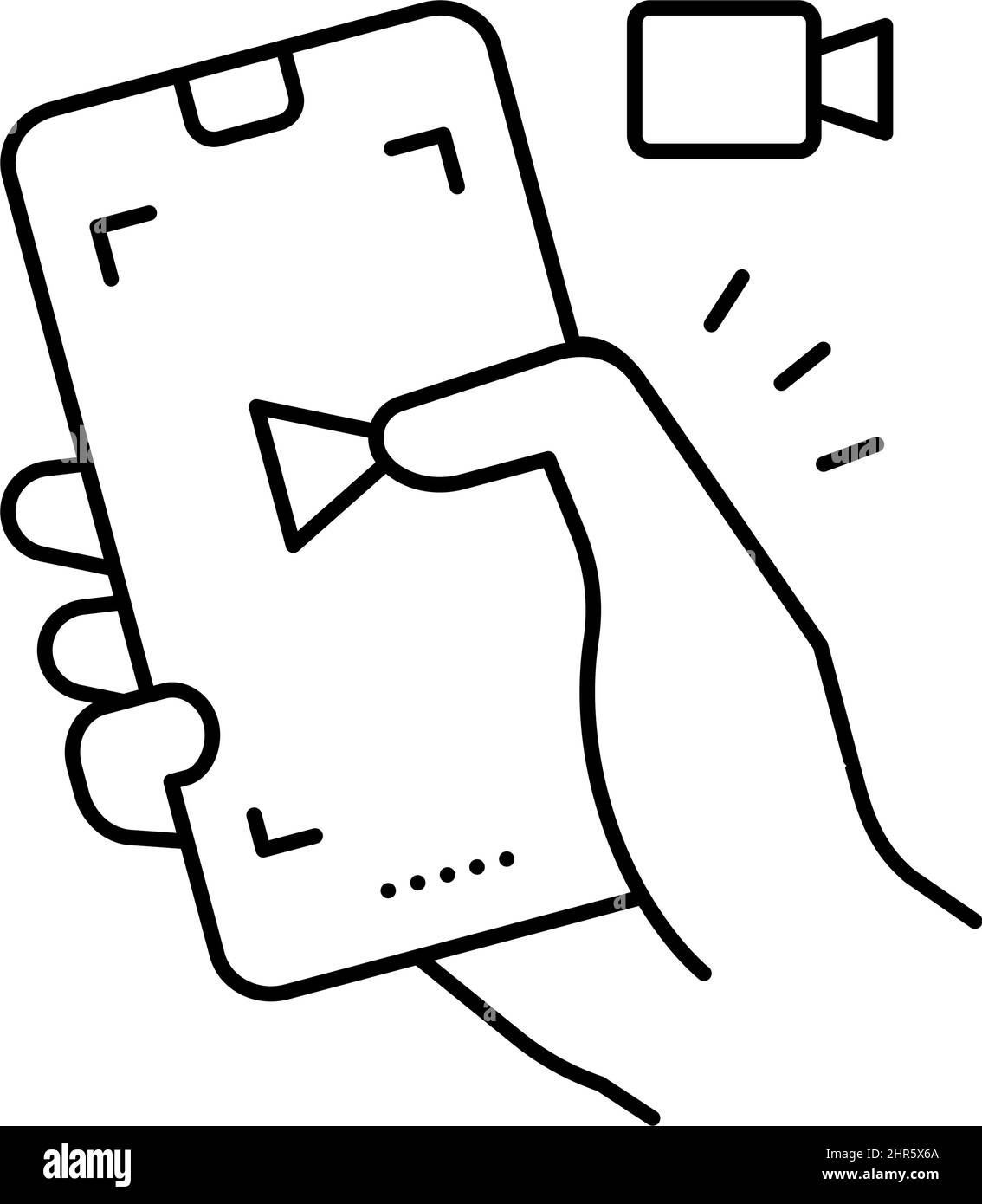 Video calling icon Black and White Stock Photos & Images - Alamy