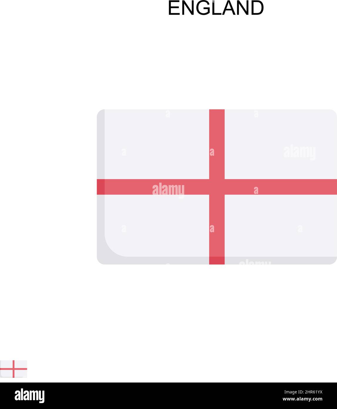 England Simple vector icon. Illustration symbol design template for web mobile UI element. Stock Vector