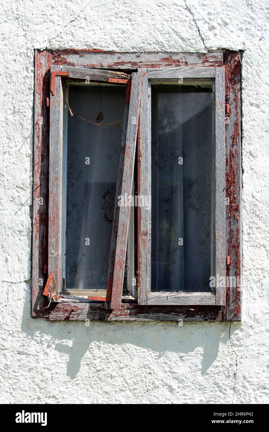 Window Frame Shattered Broken glass window together hi-res stock photography and images - Alamy
