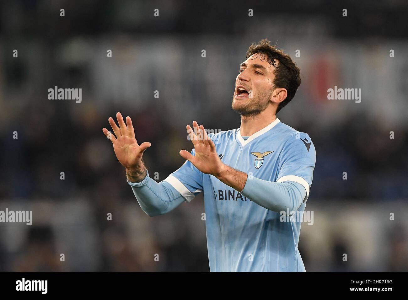 Rome, Italy. 24th Feb, 2022. Danilo Cataldi of SS Lazio during football ...