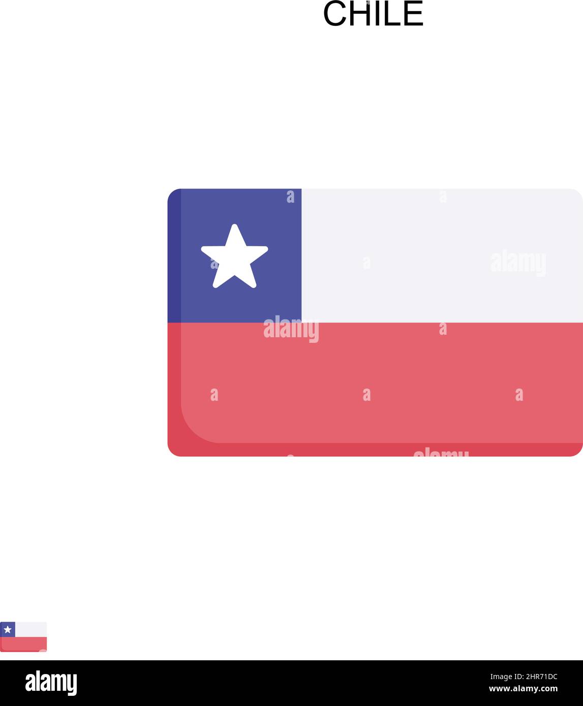 Chile Simple vector icon. Illustration symbol design template for web ...