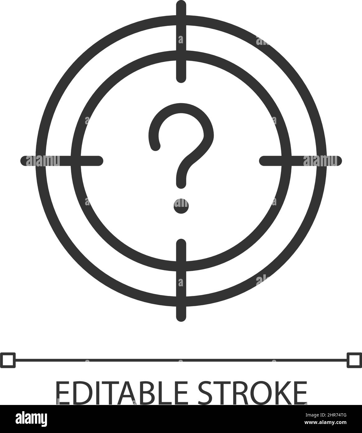 Central question linear icon Stock Vector Image & Art Alamy