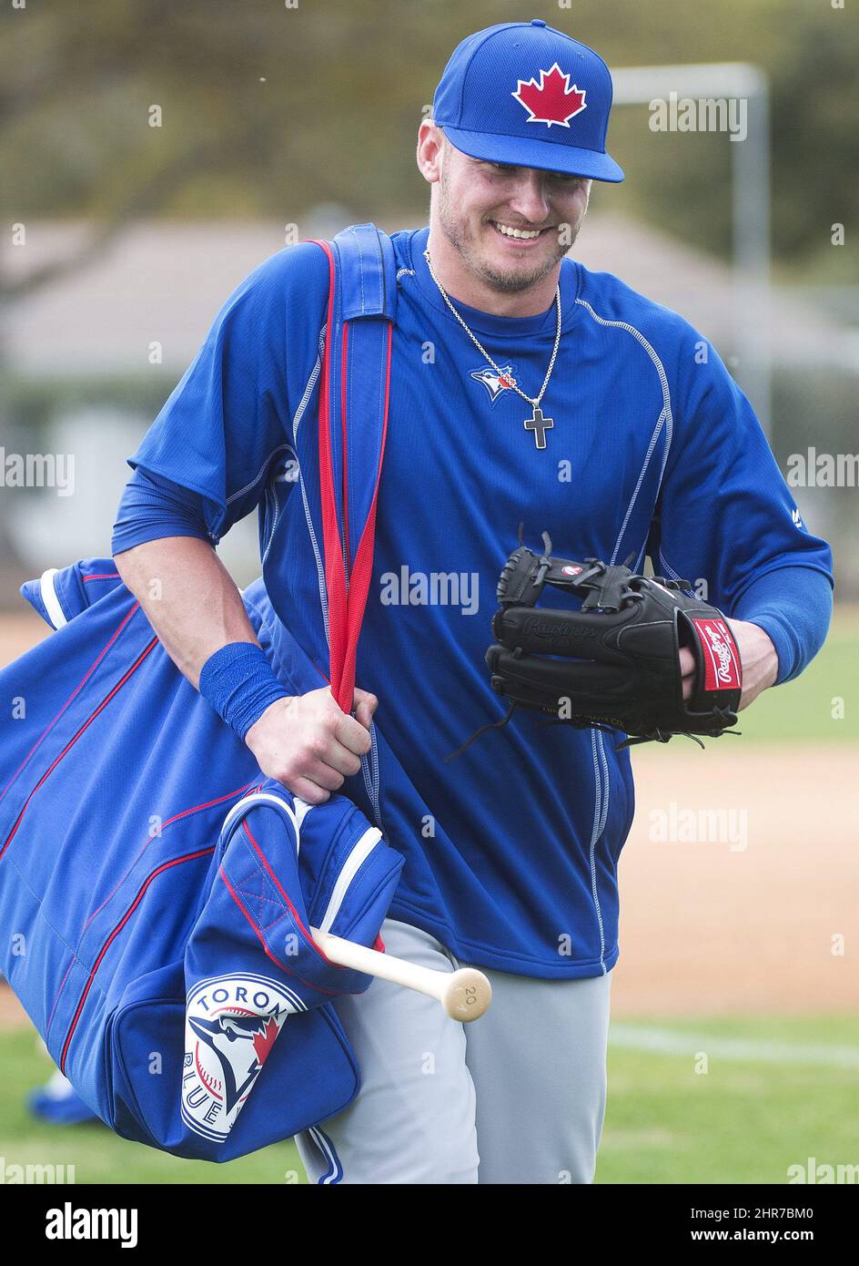 Toronto Blue Jays third baseman Josh Donaldson smiles after