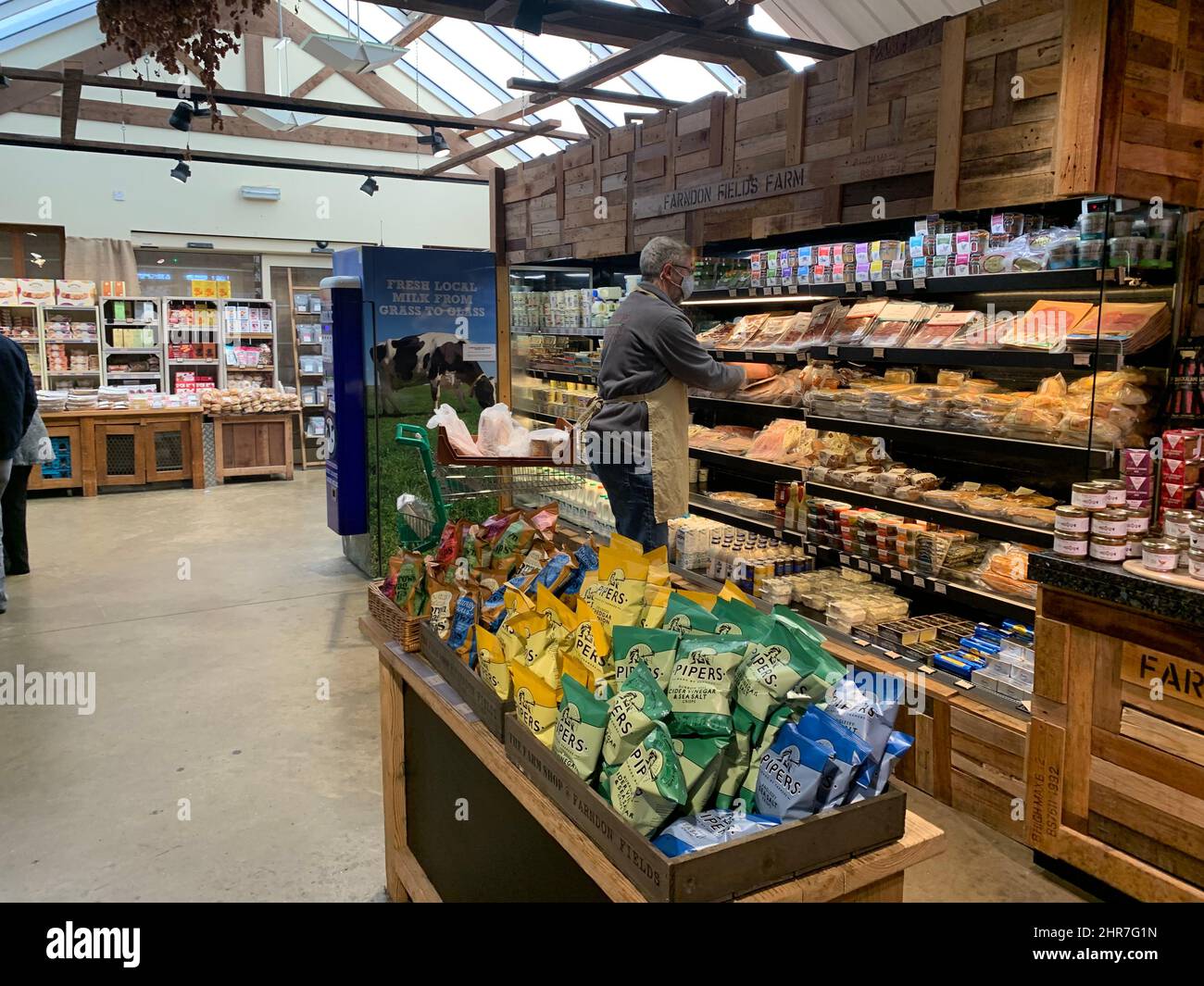 Farndon Fields farm shop Market Harborough Leicestershire England Stock