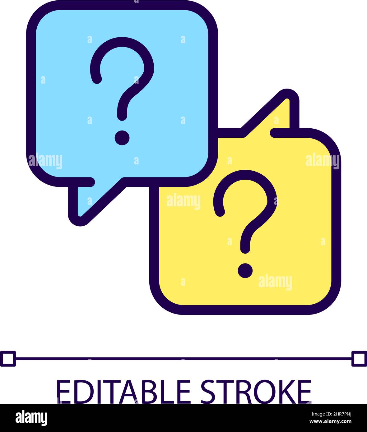 Misunderstanding RGB color icon Stock Vector