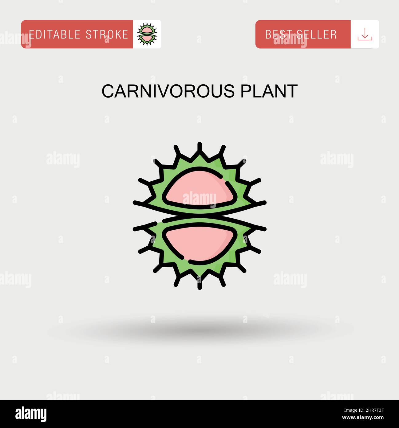 Carnivorous plant Simple vector icon Stock Vector Image & Art - Alamy