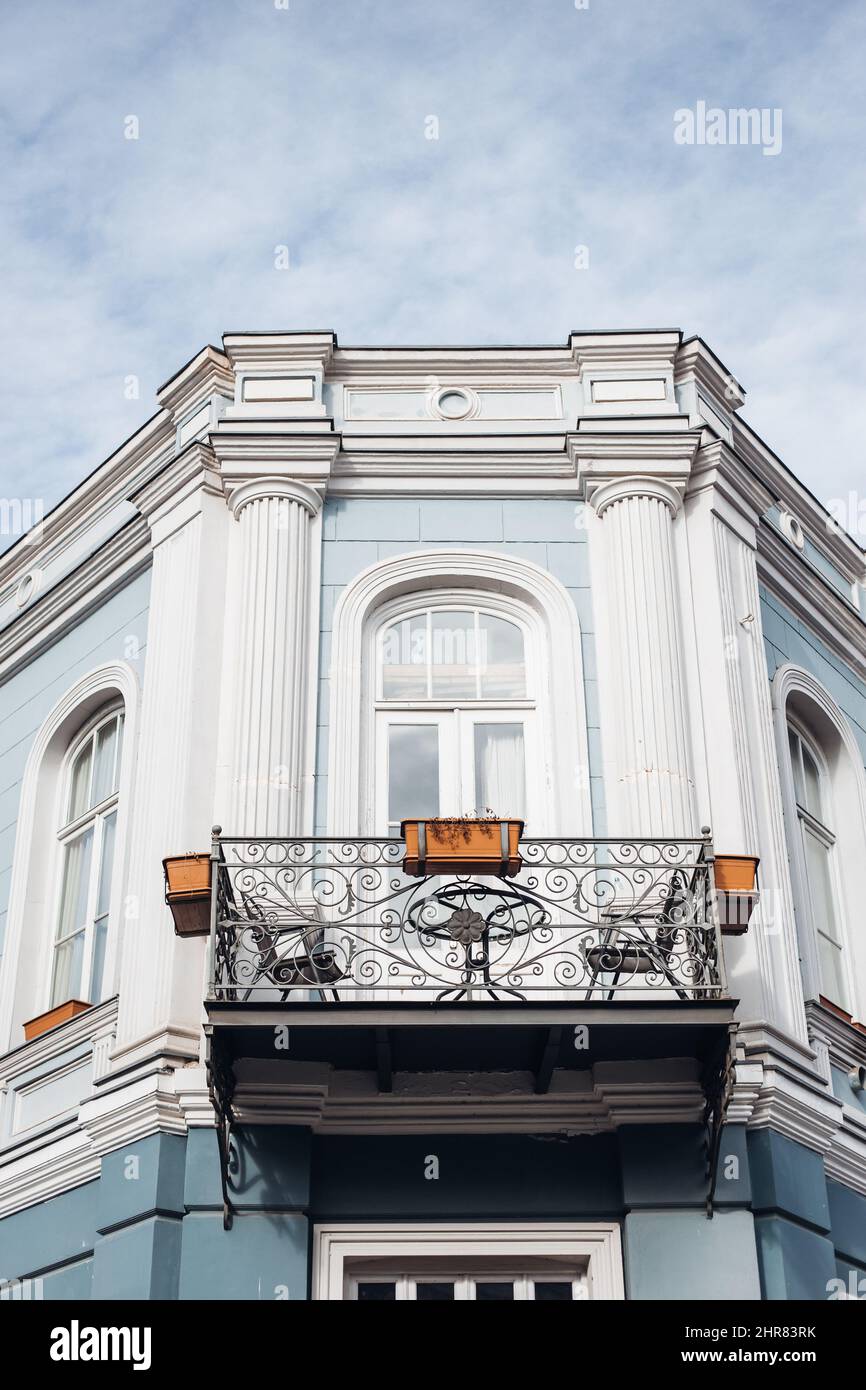 Vertical shot of a classic residential building in Tbilisi Stock Photo ...