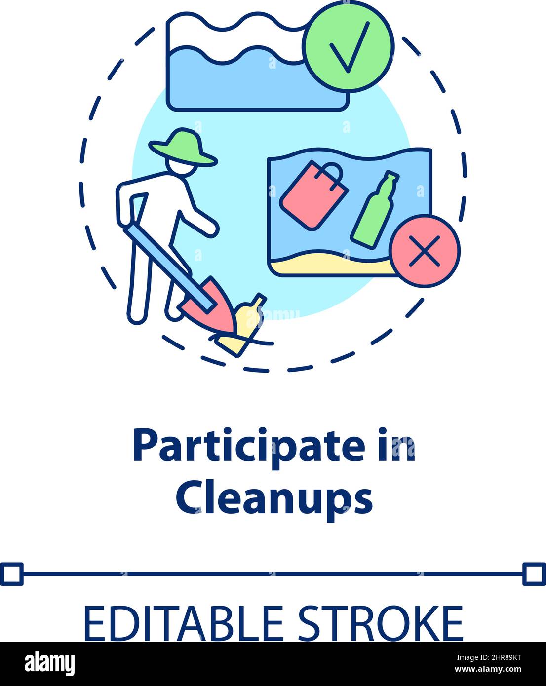 Ocean cleanup symbol Stock Vector Images - Alamy