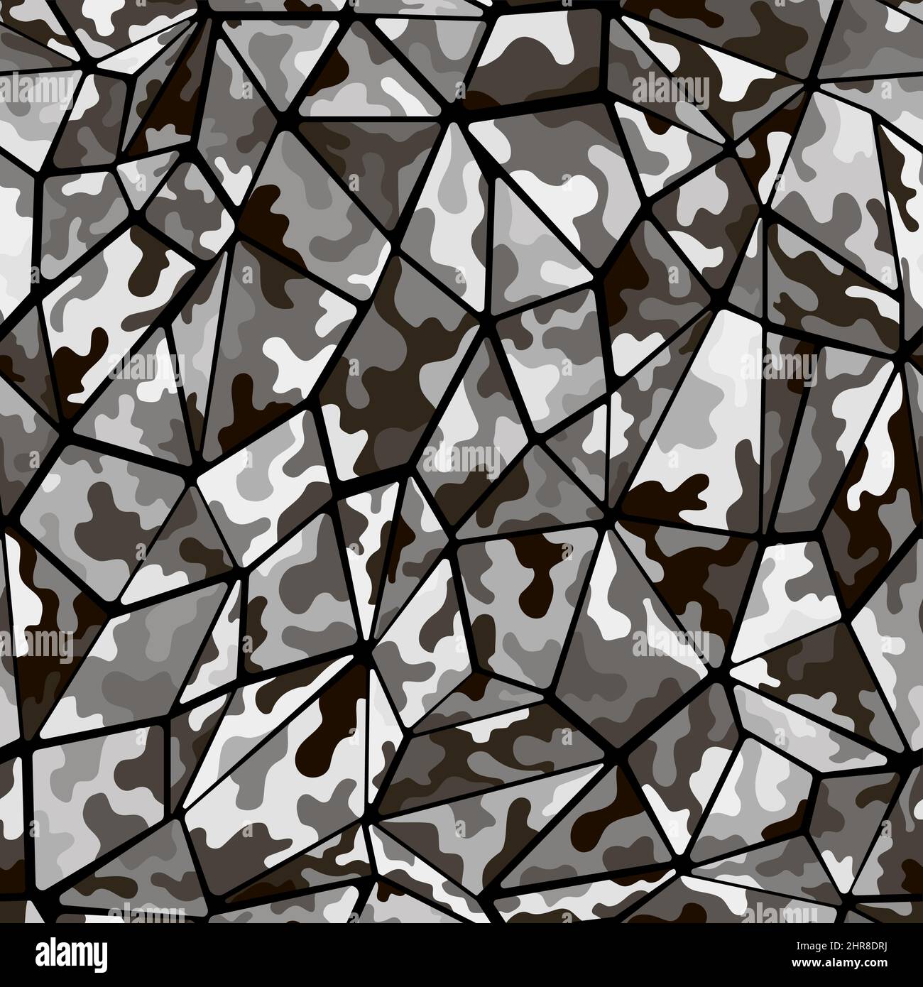 Seamless background of geometric shapes. Freehand illustration Stock ...