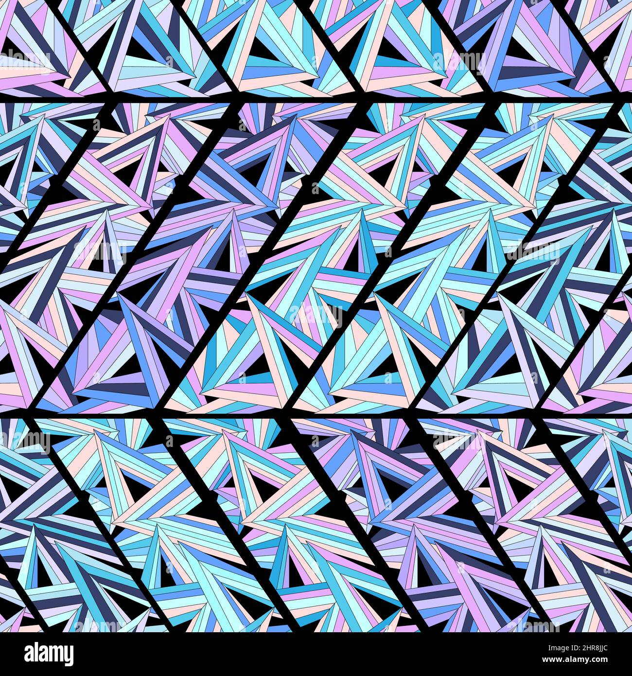 Seamless background with geometric pattern. Shape triangles Stock Vector