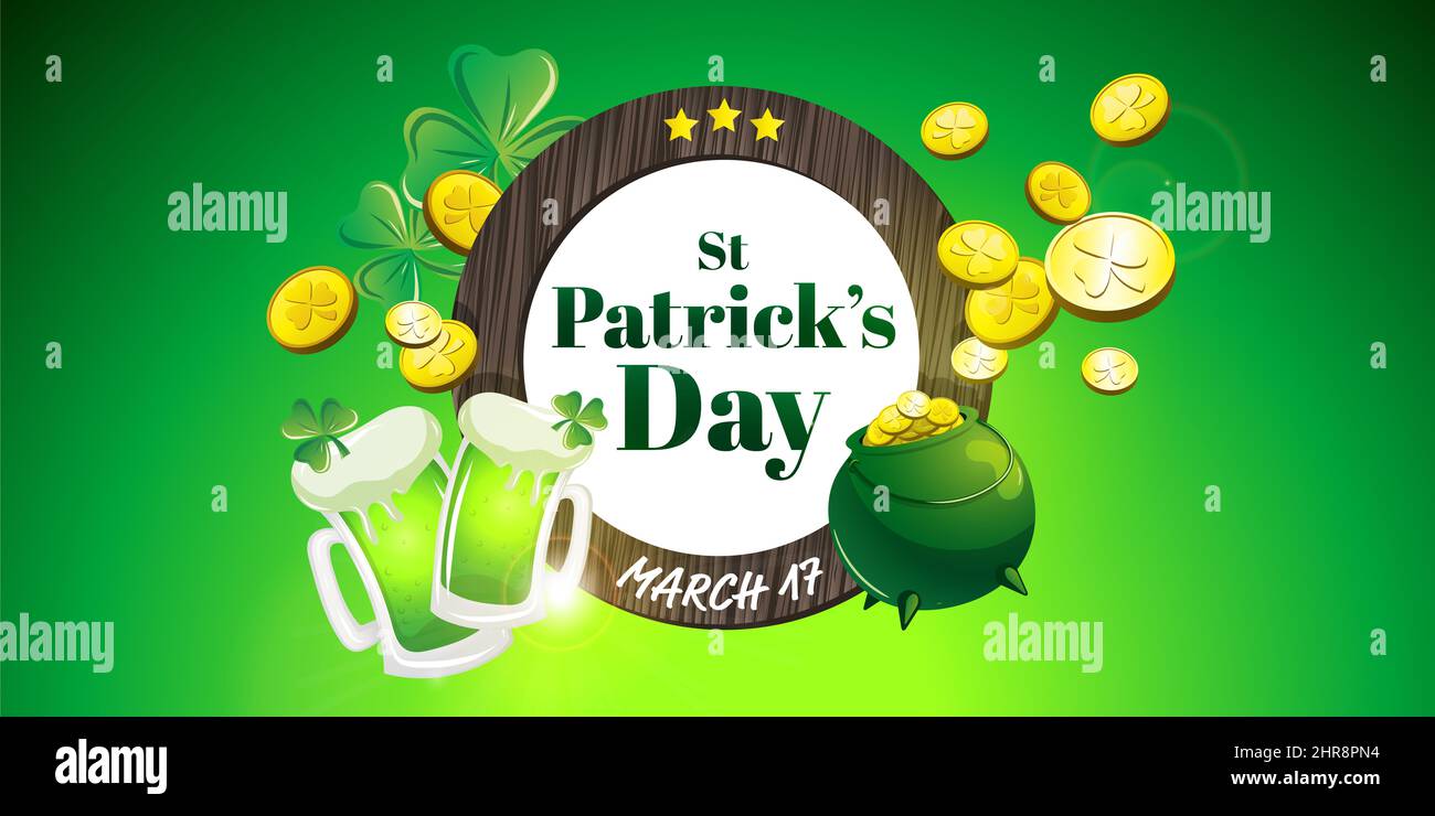 st patrick day march 17 illustration Stock Photo Alamy