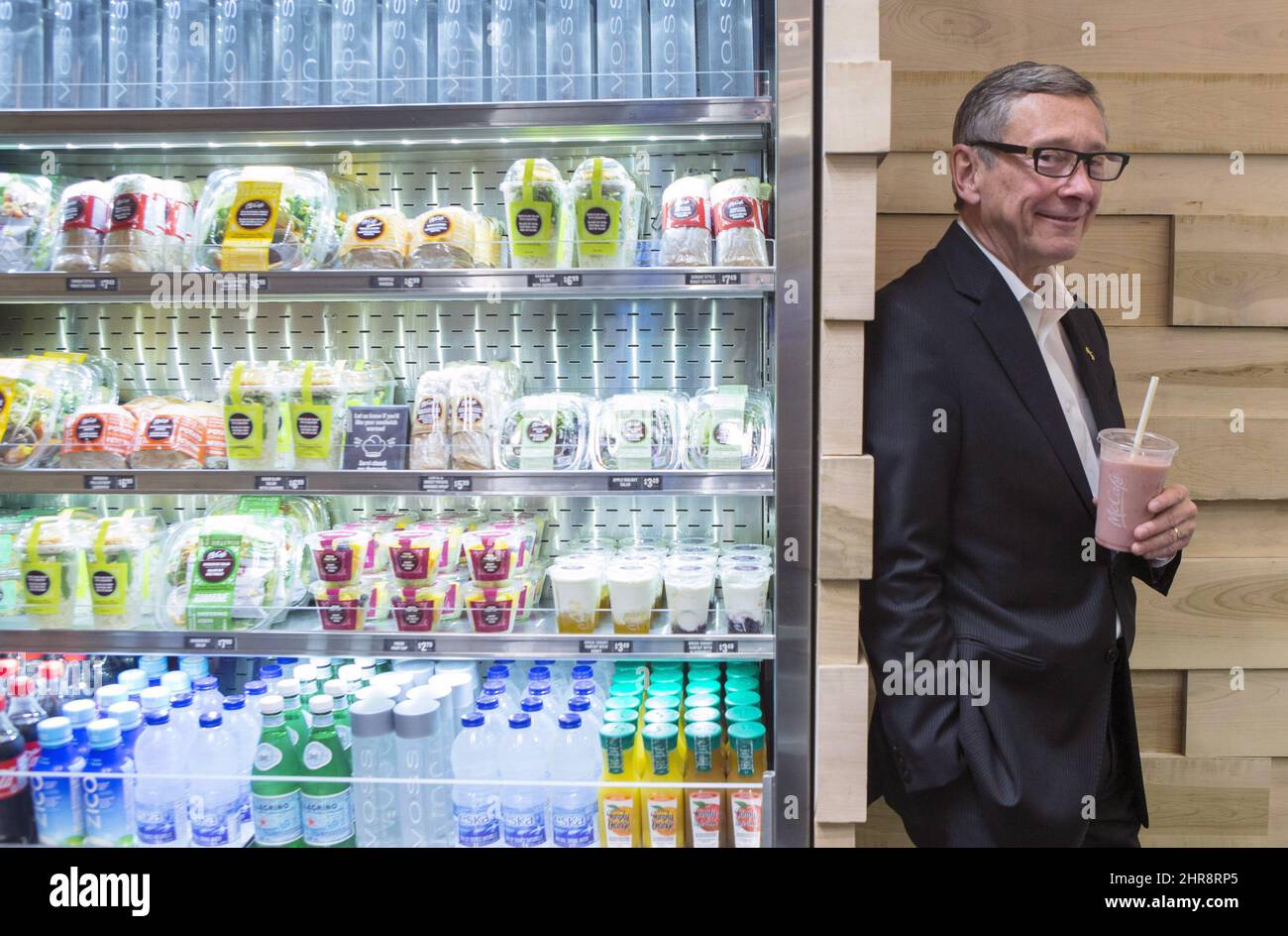 First Mccafe John Betts, President and CEO of McDonald's Canada is pictured in ...