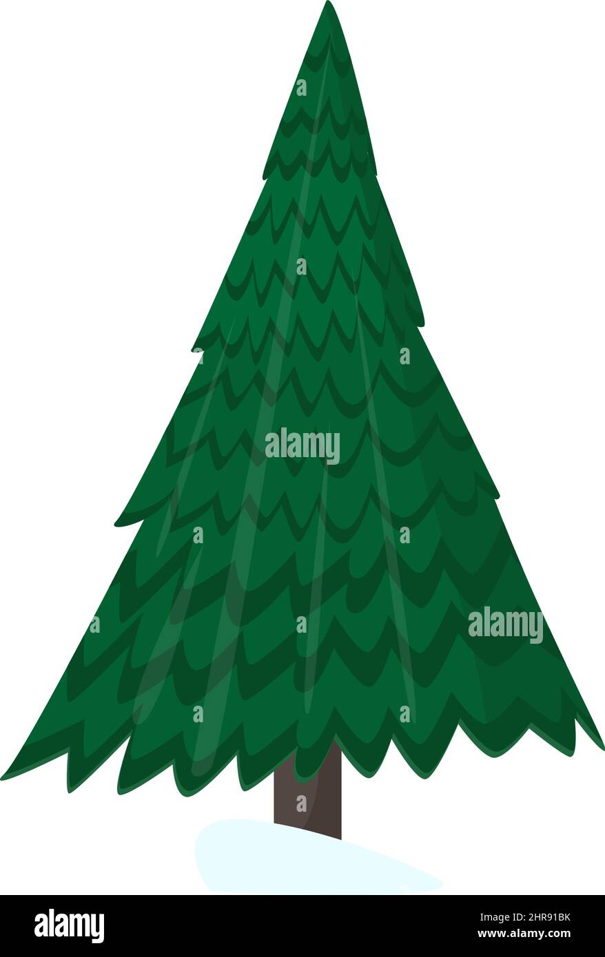 Christmas tree isolated on white background Stock Vector Image & Art ...