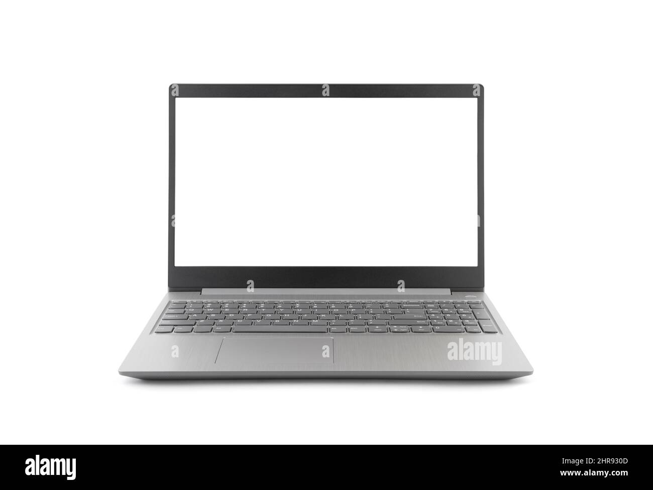 Laptop isolated on white background with clipping path Stock Photo