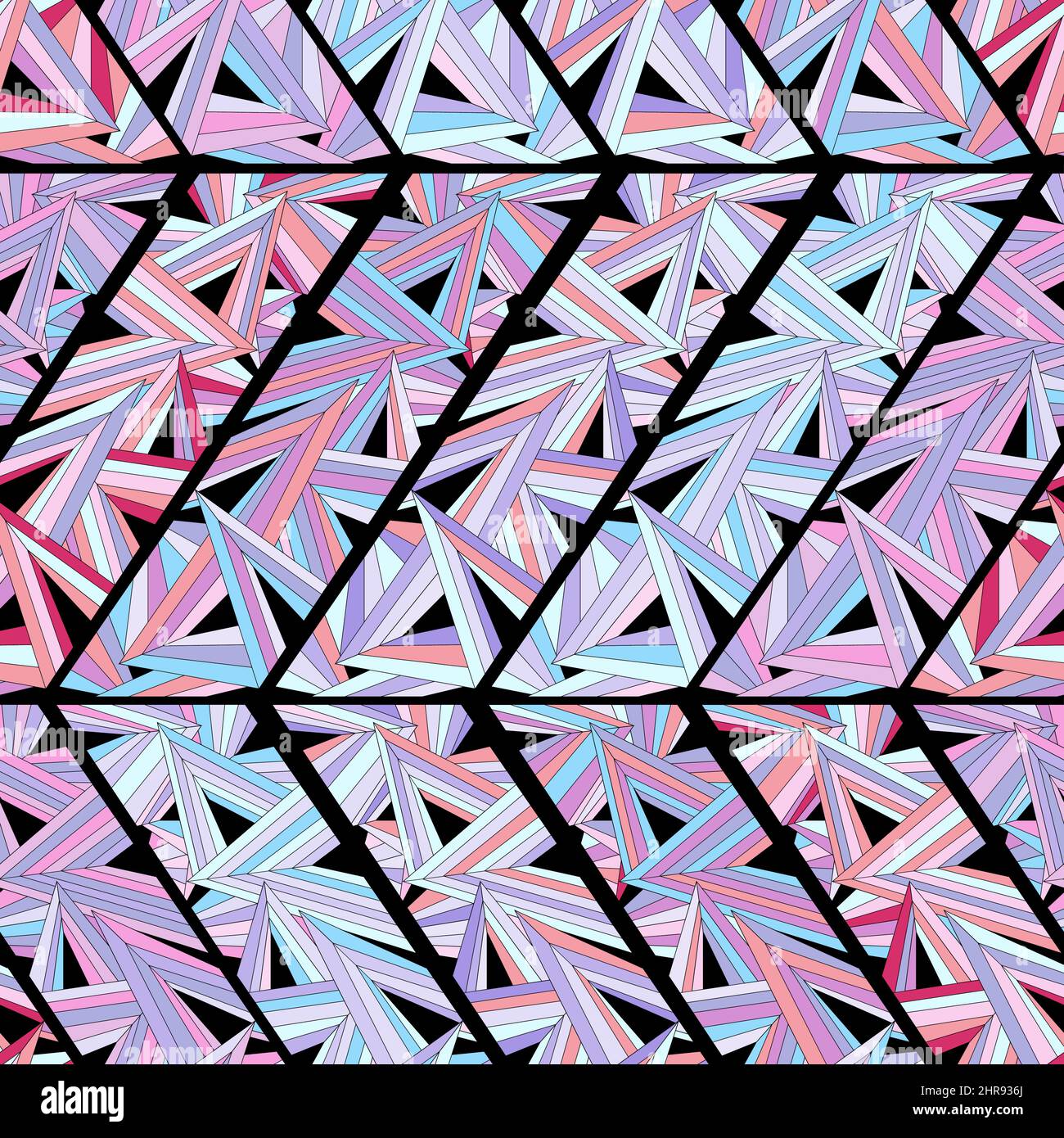 Seamless background with geometric pattern. Shape triangles Stock Vector