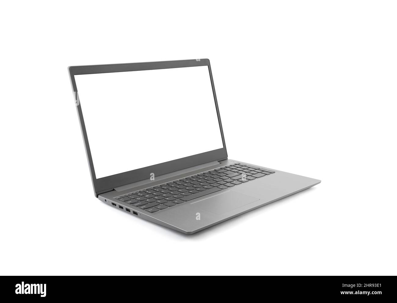 Laptop isolated on white background with clipping path Stock Photo