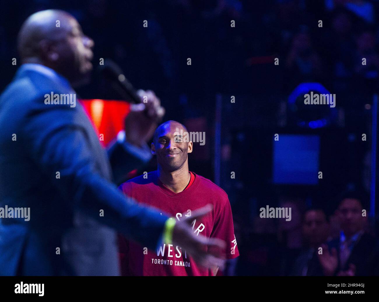 The West's Carmelo Anthony, left, and Kobe Bryant sit on the bench  during the 2010 NBA All-Star Game at Cowboys Stadium in Arlington, Texas,  Sunday, February 14, 2010. (Photo by Ron Jenkins/Fort