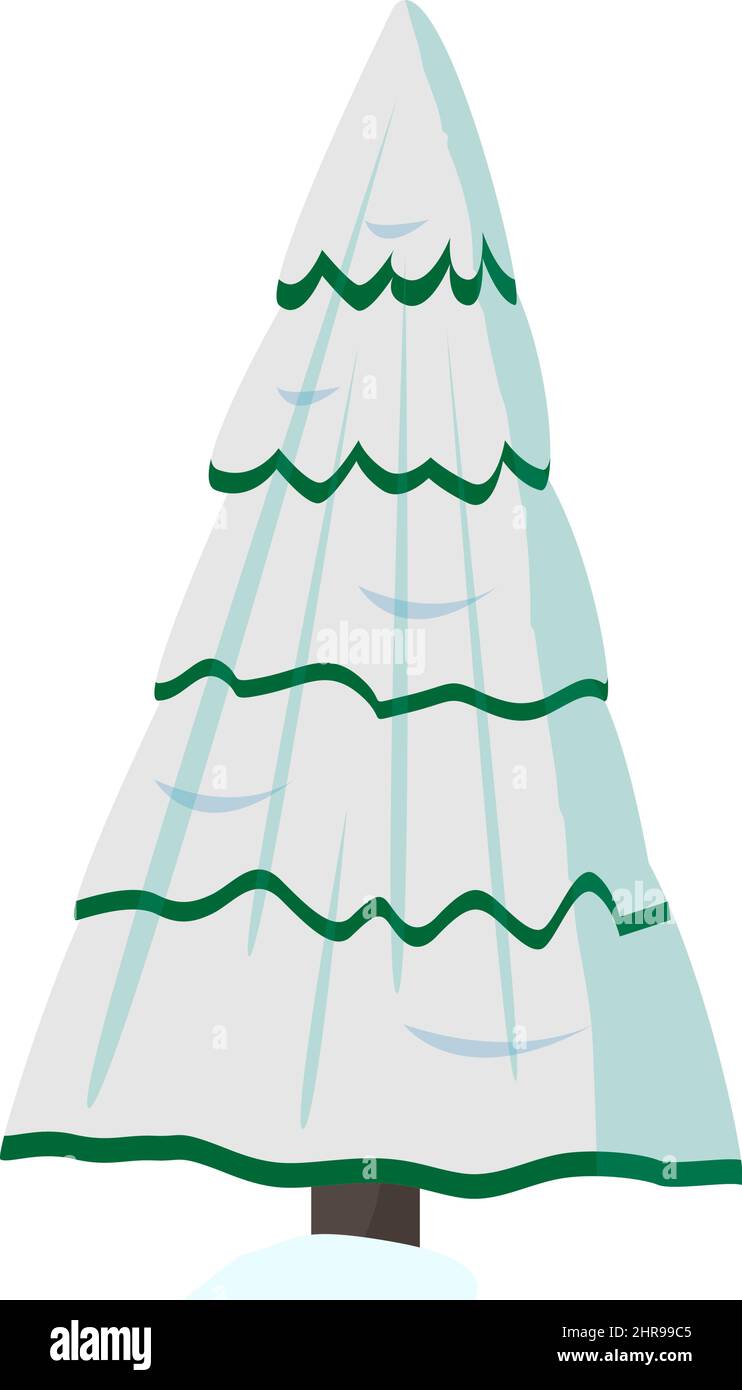 Christmas tree isolated on white background Stock Vector Image & Art ...