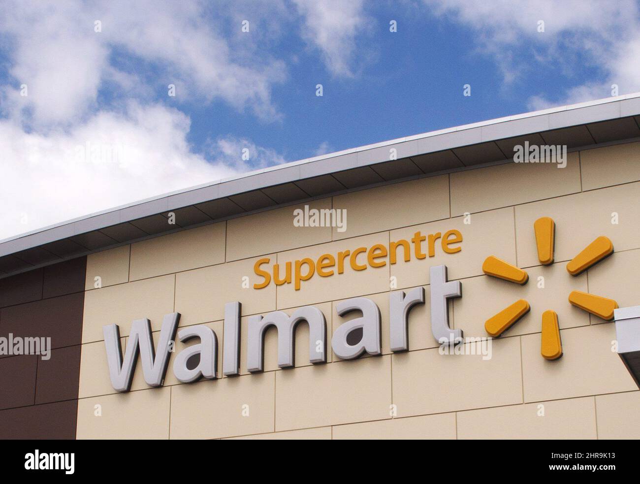 Signage at a Laval, Que., Walmart store is seen on Tuesday, May 3, 2016