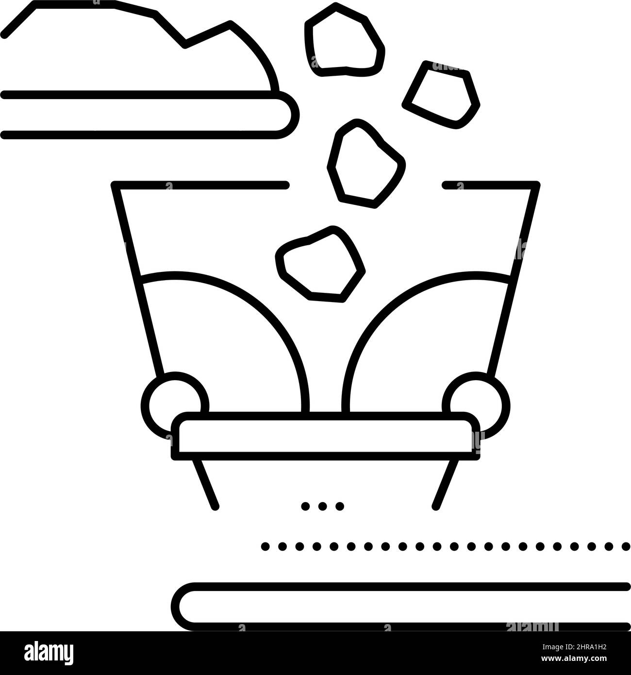 splitting up aluminium production line icon vector illustration Stock ...