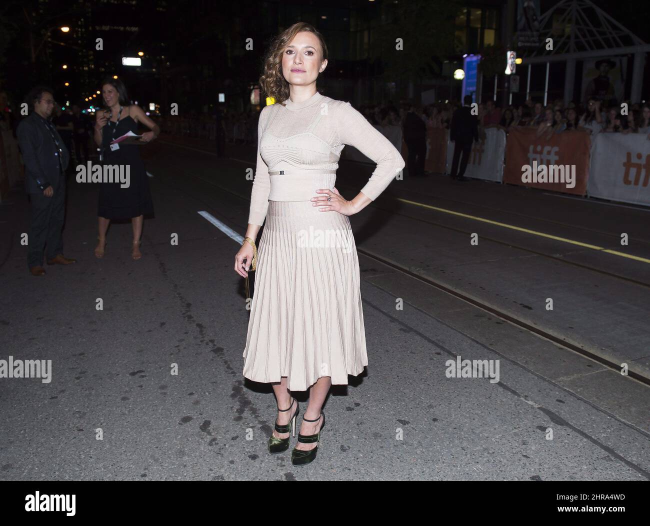 Actress Lyndsey Marshal arrives on the red carpet for the new movie ...