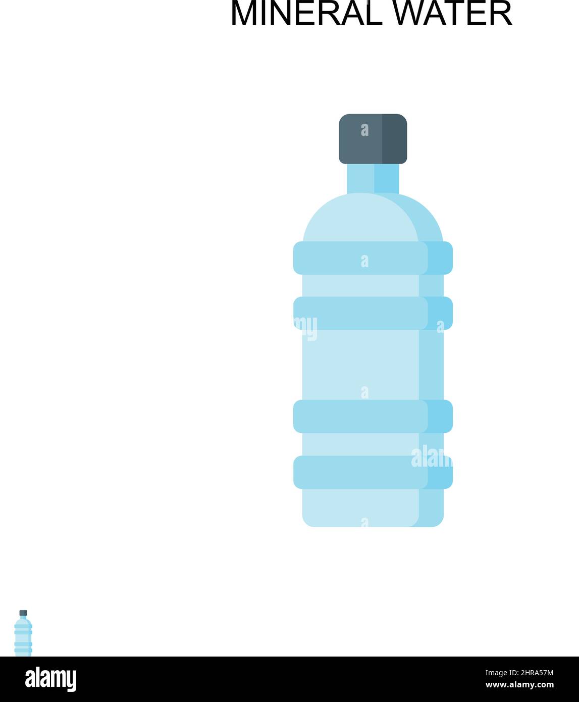 Mineral water Simple vector icon. Illustration symbol design template for web mobile UI element. Stock Vector