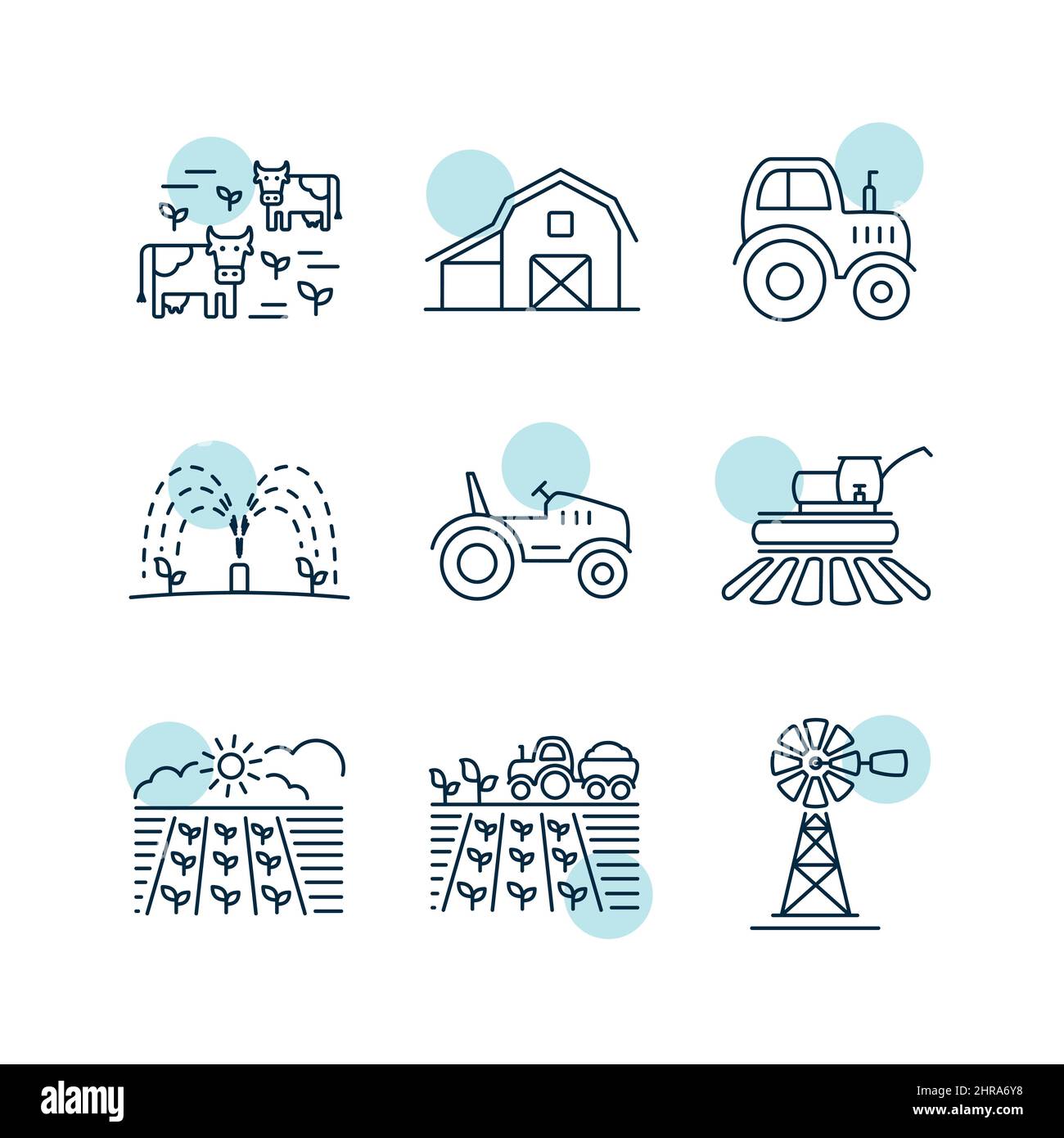 Farm Field isolated icon. Agriculture sign. Graph symbol for your web ...