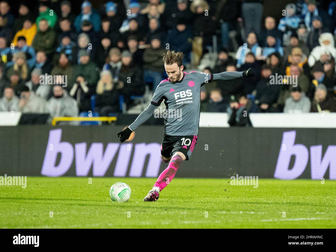 Randers, Denmark. 24th, February 2022. James Maddison (10