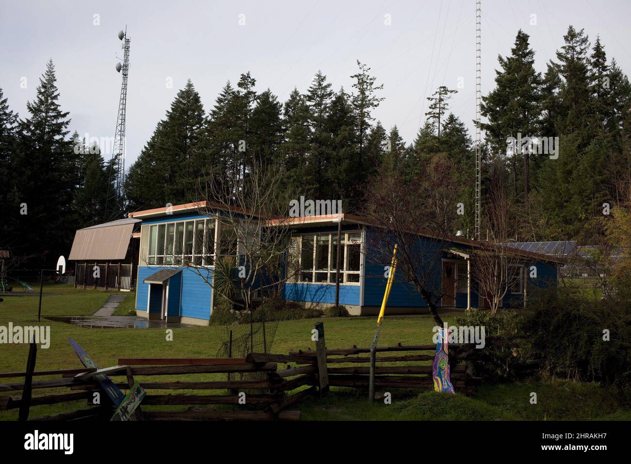 False Bay school, on Lasqueti Island, B.C., Thursday, November 24, 2016