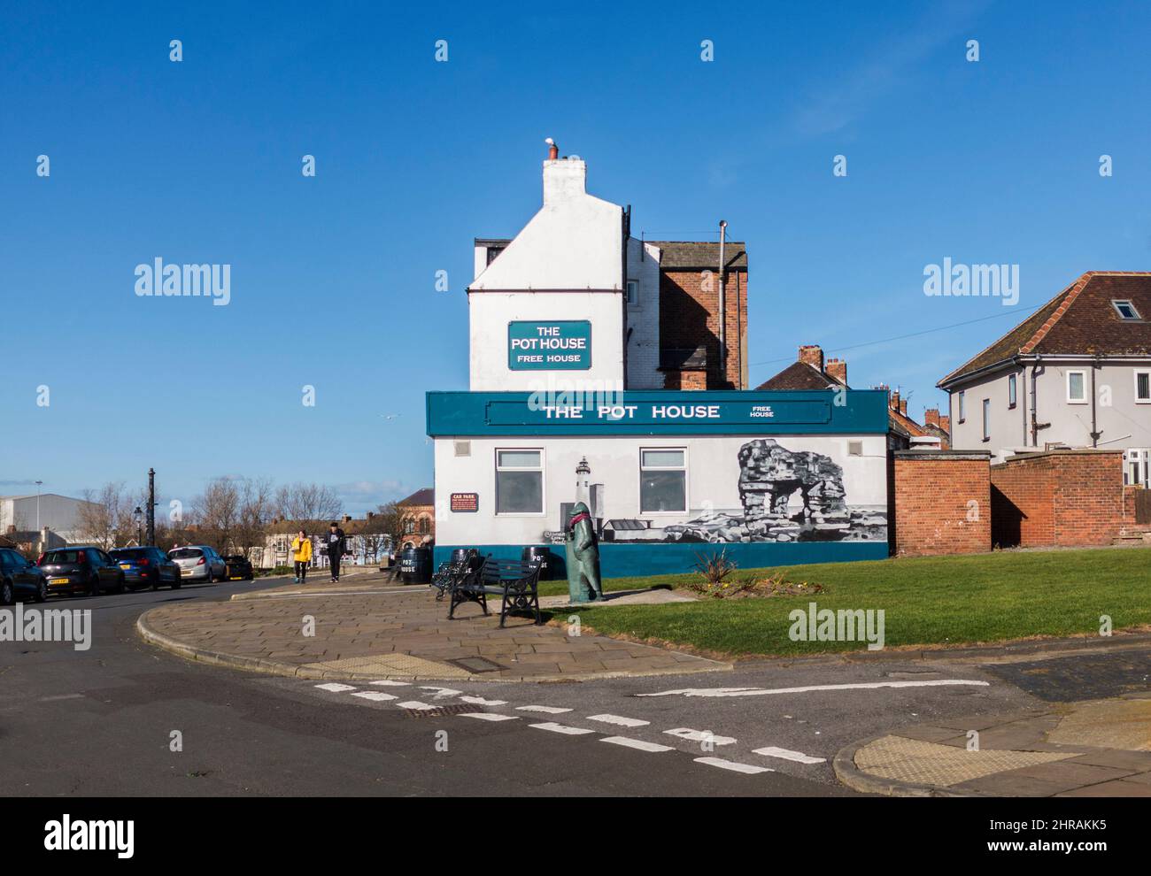 The Pot House pub at the Headland,Old Hartlepool,England,UK Stock Photo