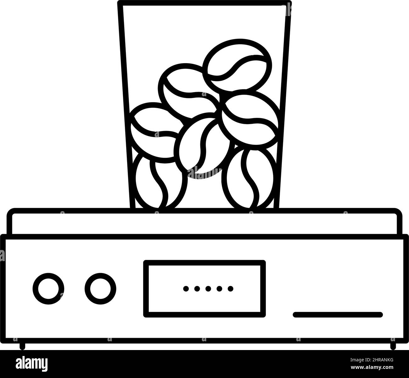 coffee grinder device line icon vector illustration Stock Vector Image ...