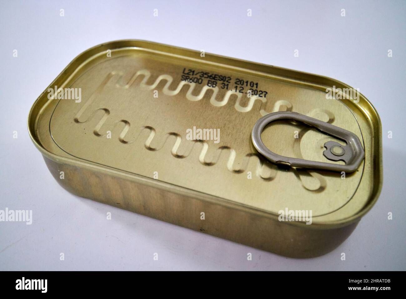 tin of sardines Lanzarote, Canary Islands, Spain Stock Photo