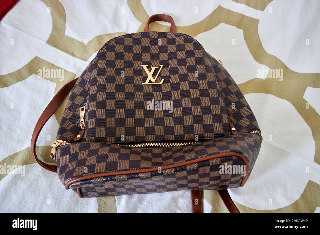 Louis Vuitton mock fake imitation forgery sham bag bags Turkey Turkish  Stock Photo - Alamy