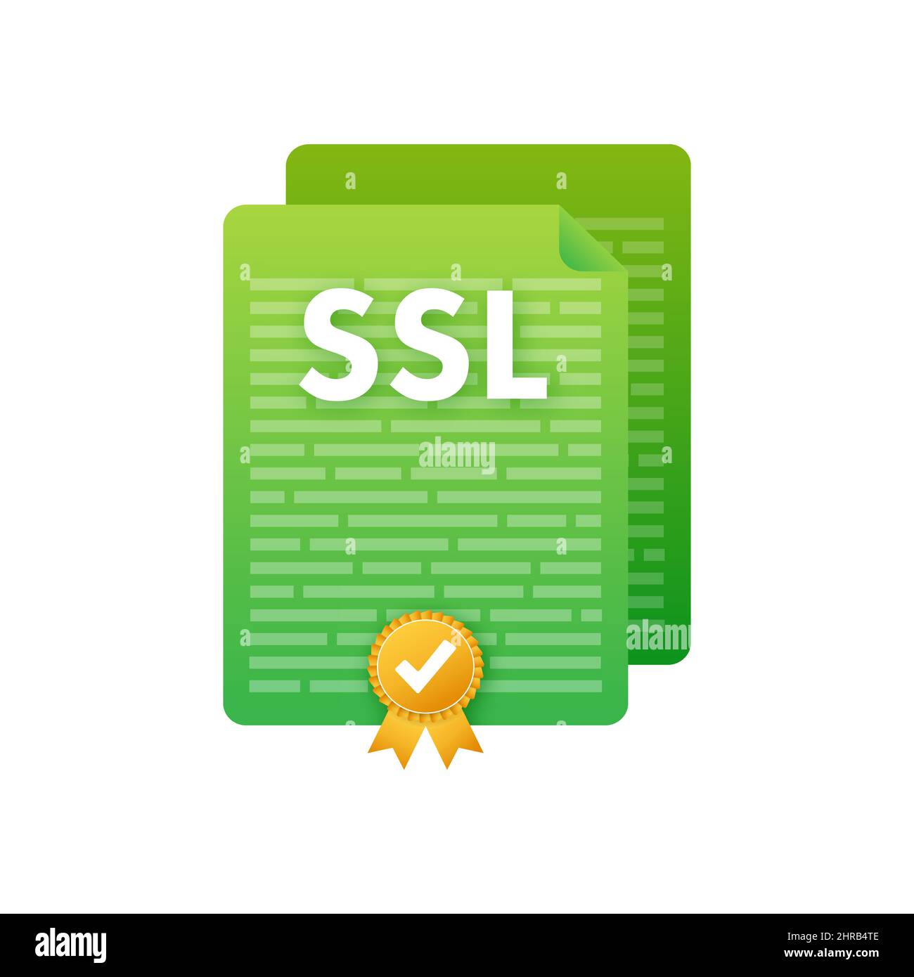 Secure internet connection SSL icon. SSL safe guard. Vector stock illustration Stock Vector