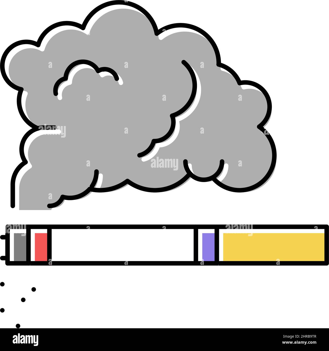 tobacco smoke color icon vector illustration Stock Vector Image & Art ...