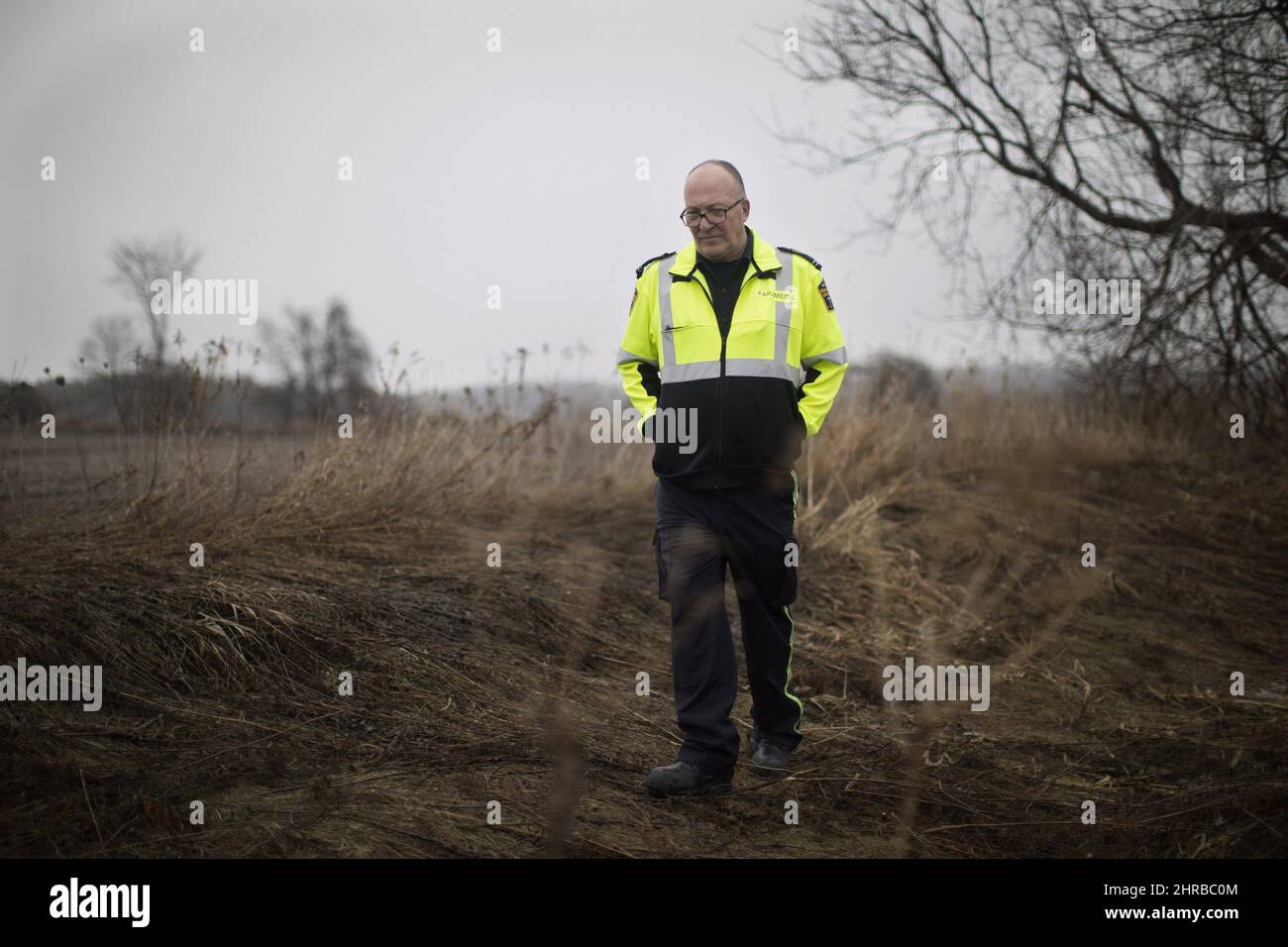 Paramedic David Whitley is photographed outside York paramedic