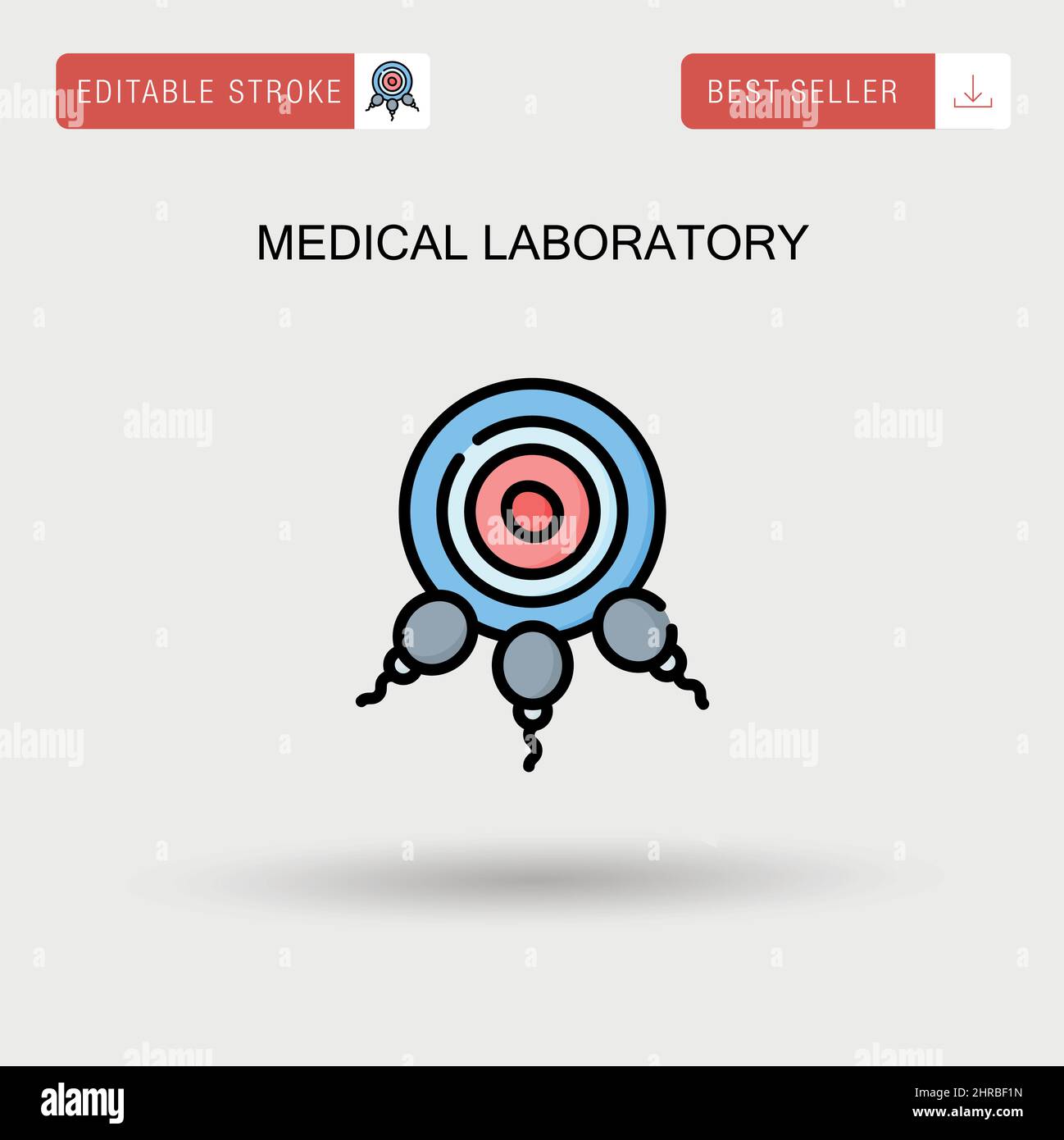Medical laboratory Simple vector icon. Stock Vector
