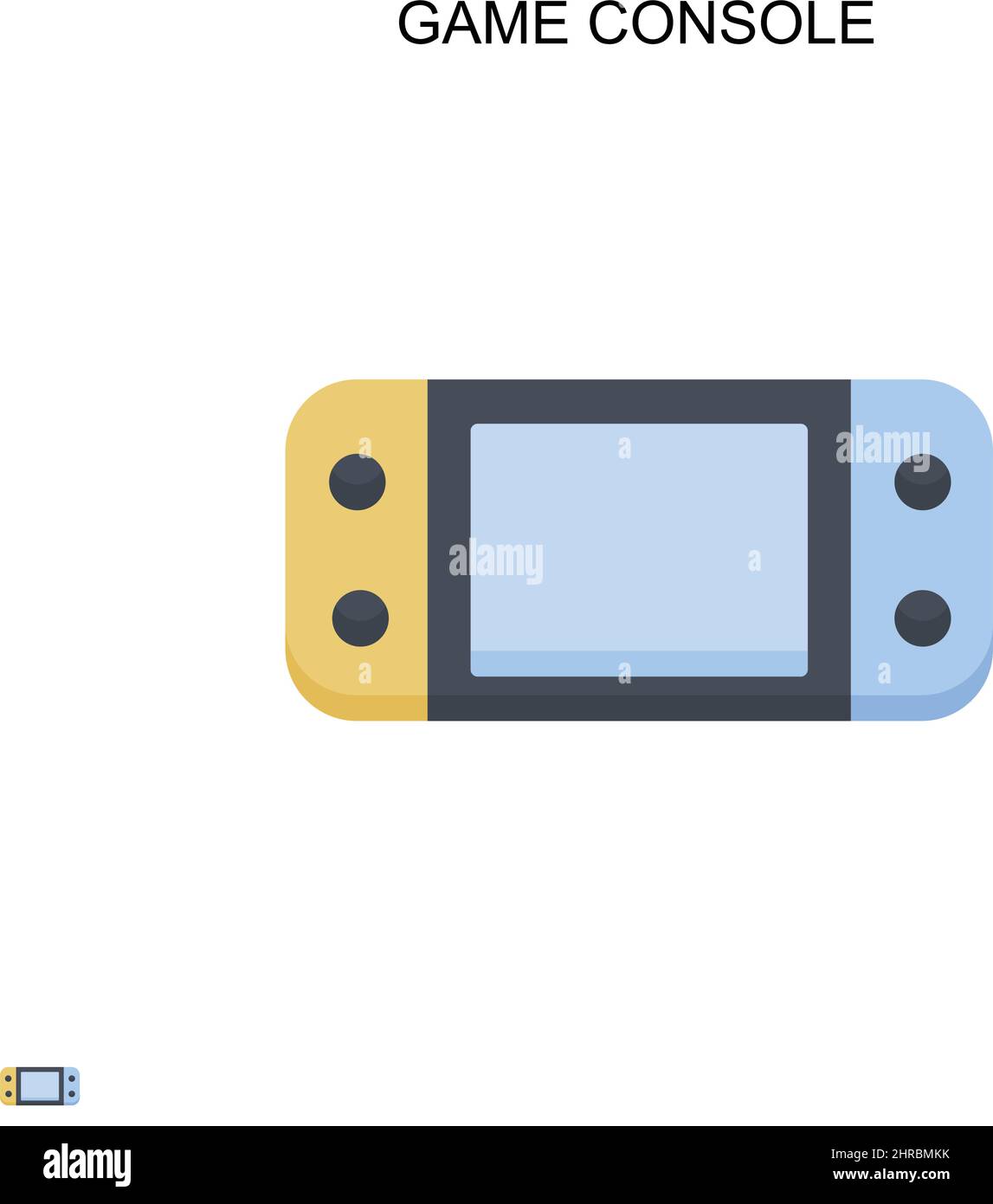 Game console Simple vector icon. Illustration symbol design template ...