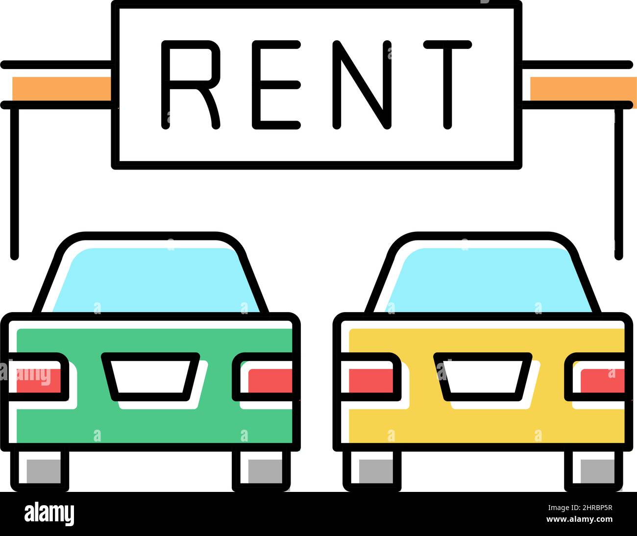 rent car motel service color icon vector illustration Stock Vector Image & Art Alamy