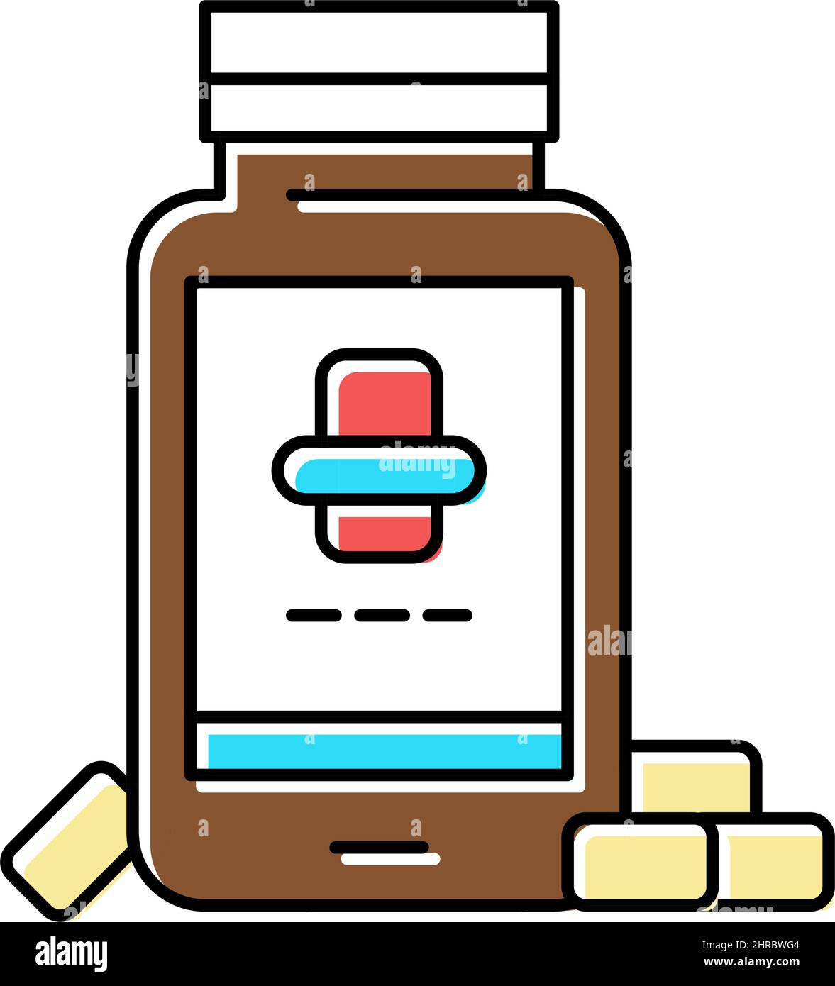 omega 3s dry skin treatment color icon vector illustration Stock Vector