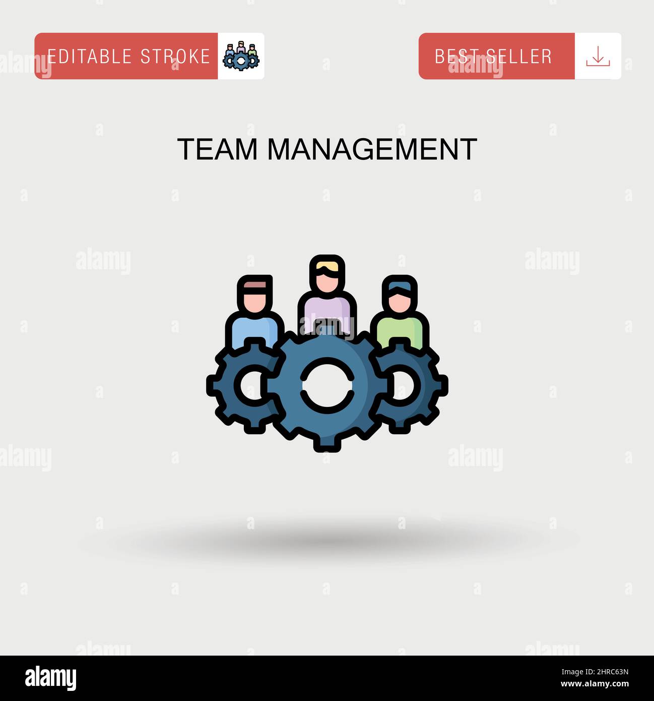 Team management icon Stock Vector Images - Alamy