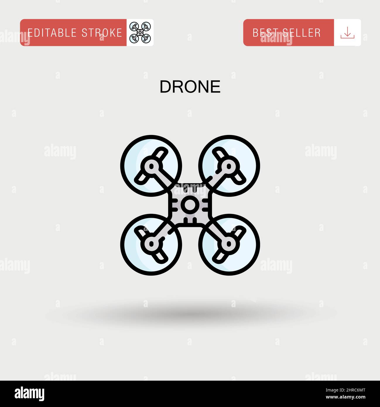 Drone Simple vector icon Stock Vector Image & Art - Alamy