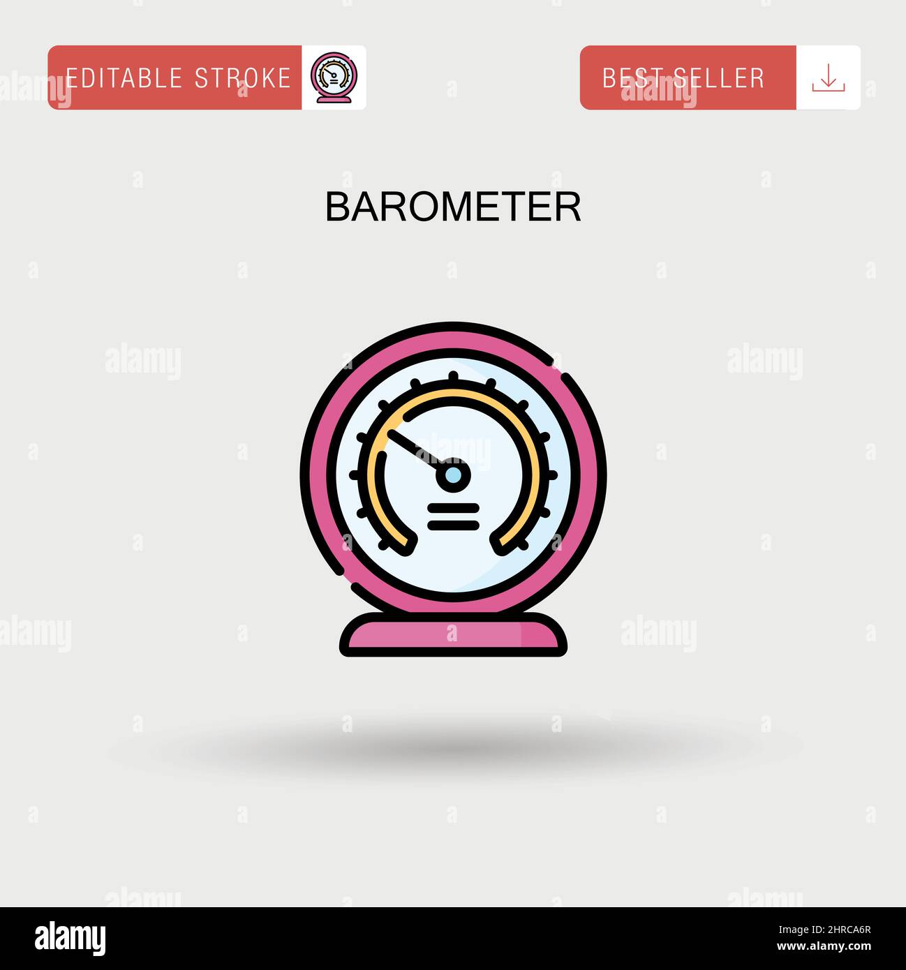 Barometer Simple vector icon Stock Vector Image & Art Alamy