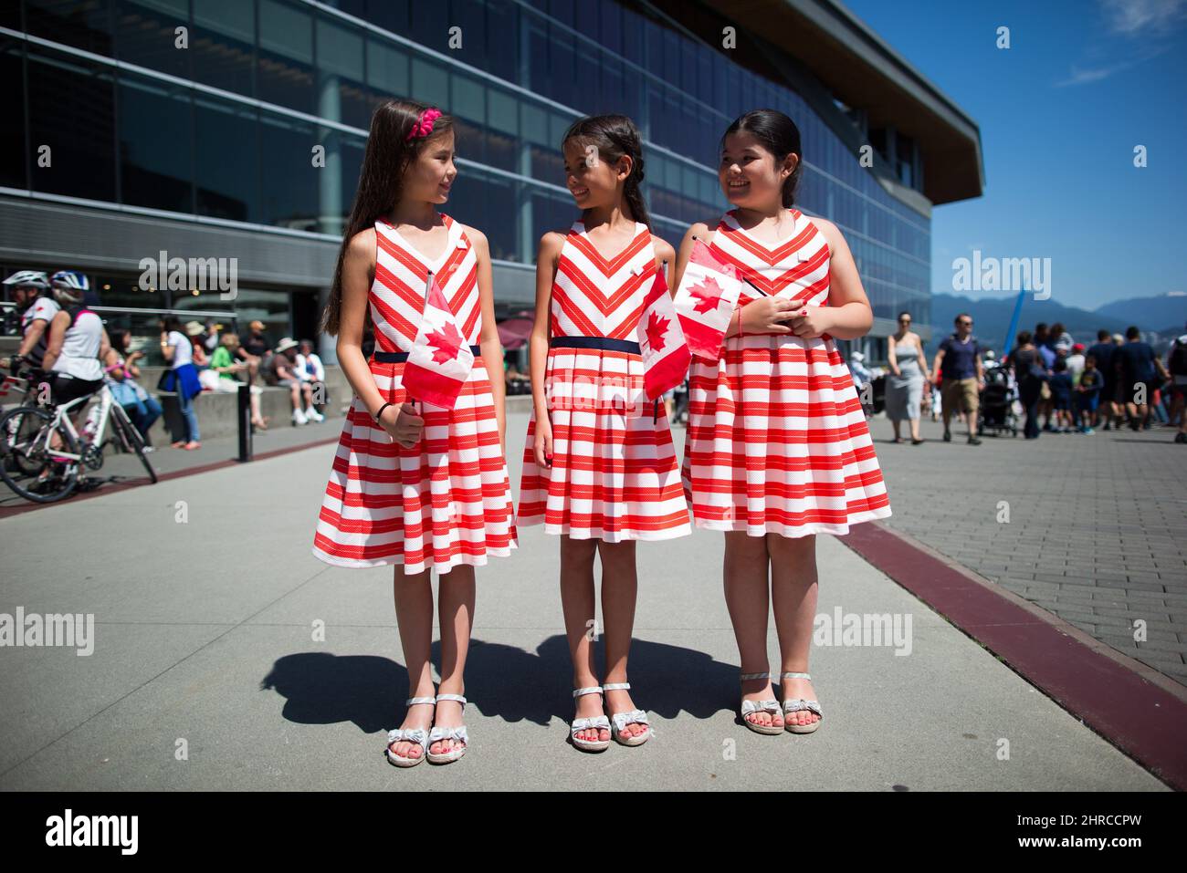 From left to right, ten-year-old triplets, Elizabeth Ferguson, Danielle ...