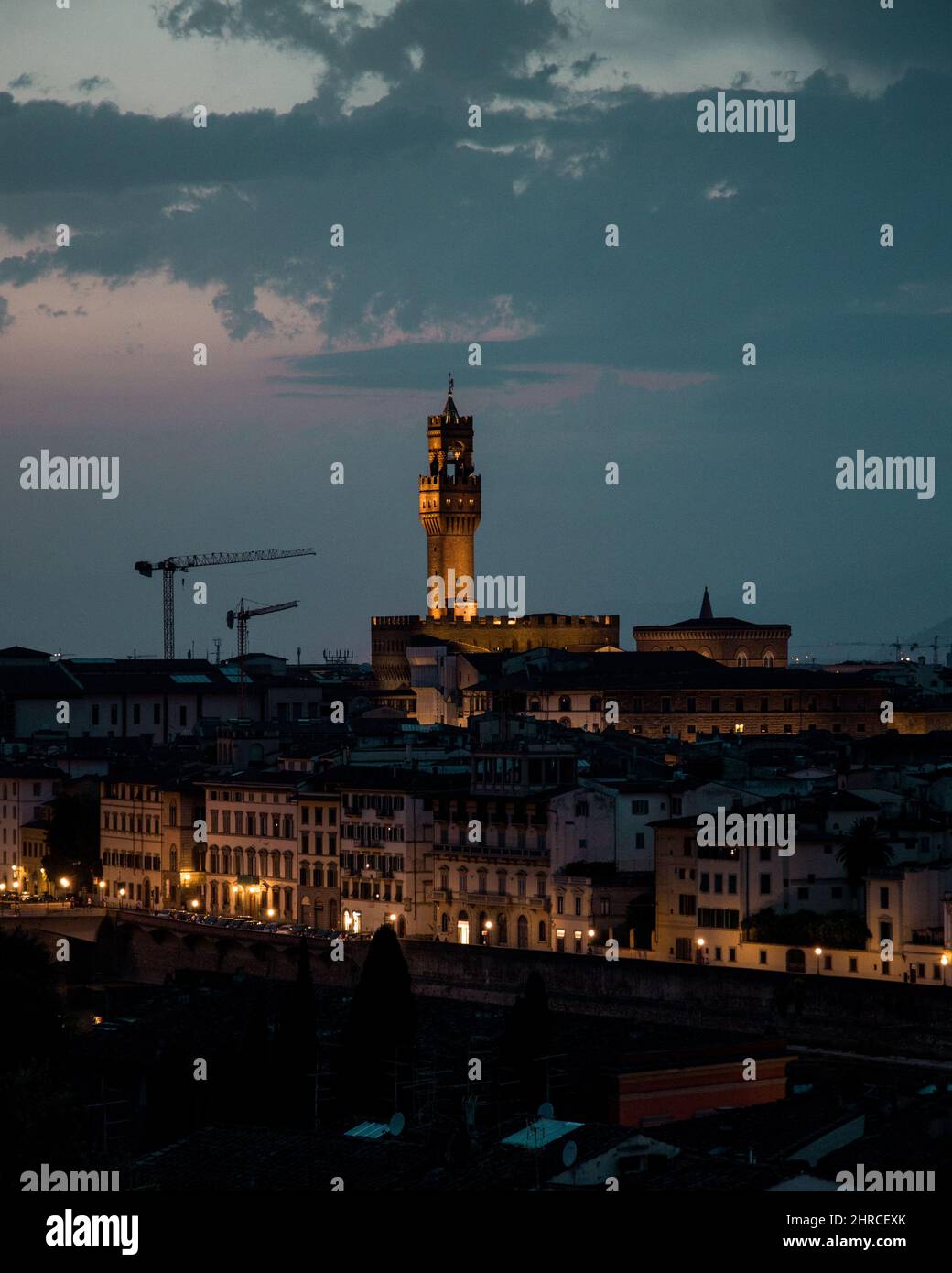 Day night florence italy hi-res stock photography and images - Alamy