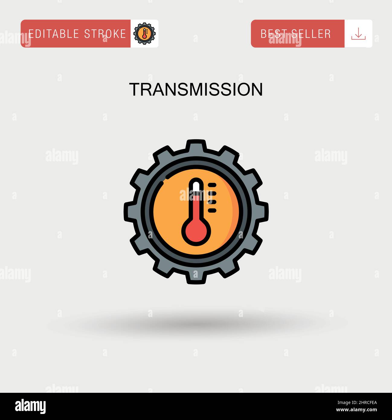 Transmission Simple vector icon. Stock Vector