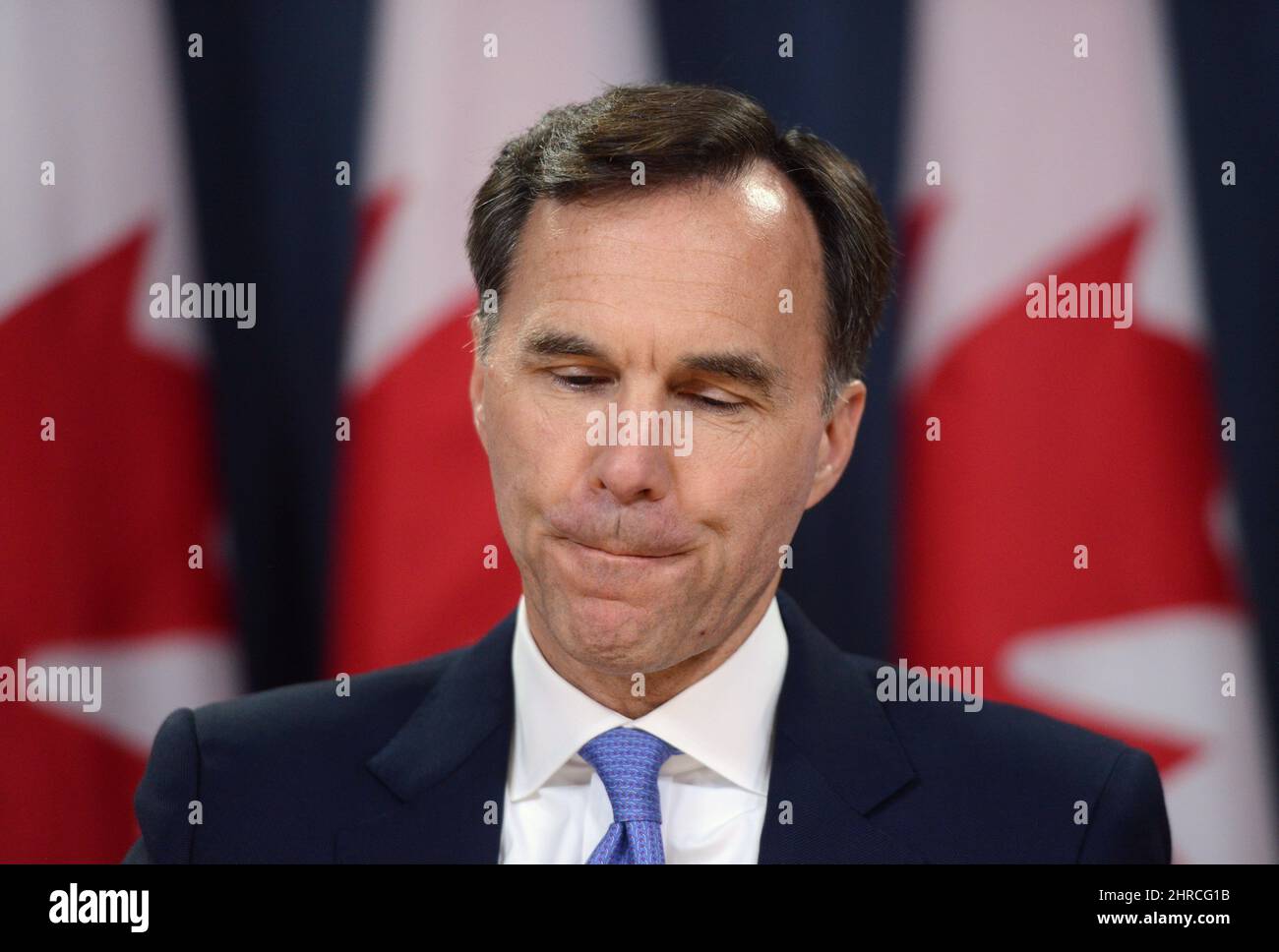 Minister of Finance Bill Morneau holds a press conference at the National Press Theatre in