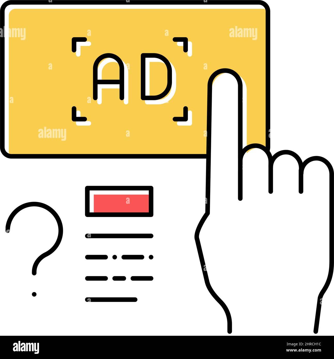Push advertisement line icon hi-res stock photography and images - Alamy