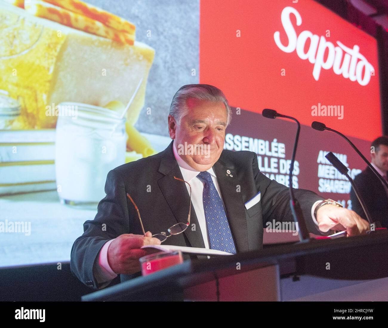 Saputo chief executive Lino Saputo gets set to start the dairy giant&rsquo;s